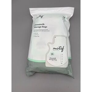 Motif Breastmilk Storage Bag 100 Ct 8 oz BPA Free Leak Proof Easy Pour Single